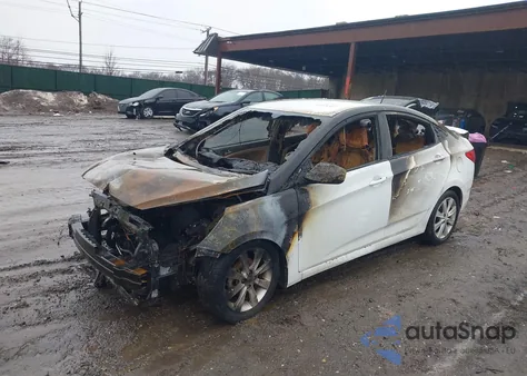 2012 Hyundai Accent Gls из США, поврежденный, VIN KMHCU4AE4CU136482